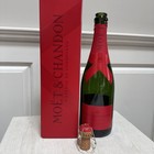 Moet   Chandon Champagne Red Limited Edition Empty Bottle 750ml Collectable