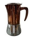 Bonvivo Intenca Stovetop Espresso Maker  Stainless Steel  Copper Colored