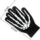 Skeleton Gloves glow In The Dark Touch Screen Thickened Full half Finger For Cos