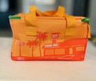 New Trader Joe s Mini Insulated Tote Orange With Green Zipper - Brand New W tag