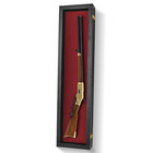 Rifle Display Case -  Lockable Case -  Basswood Case  -  100  Uv Protection