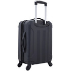 Travelers Club Chicago Hardside Expandable Spinner Luggage Black 20in Carry On