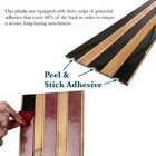 Outwater Pure White Peel-and-stick Wall Plank  Single  46-1 2in X 5-1 8in