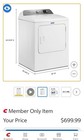 Pick-up Only Maytag Med4500mw 29  White 7 0 Cu  Ft  Front Load Electric Dryer 