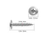  200 Pcs  8  1-1 4  Phillips Truss Head Wood Screws Stainless Steel 410 Quick    