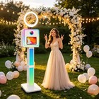 Ipad Photo Booth Kiosk For Weddings   Parties Portable Selfie Station Rgb Light