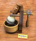 Classic 5 Piece Shaving Set  de Safety   Badger Brush   Bowl   Men s Gift Kit Us