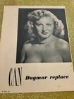      Vintage 1951 Photo     Dagmar     Classic Pin-up Glamour  Original Magazine Page