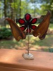 Mid Century Vintage Signed Curtis Jere Enamel Metal Sunflower