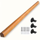 Wooden Handrails  1-20ft Non-slip Staircase Handrail  For Home Garden 8ft