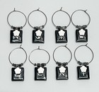 Lot set Of 8 Altered Art Scrabble Wine Charms Disney Mickey Mouse Fantasia 