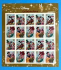 New Full Sheet The Art Of Disney Celebration   Romance Stamps 2005 2006 Mnh