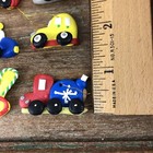 Rubber Clay  Christmas Ornaments Mini Flat Cars Trucks Construction Lot 8