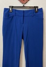 7th Avenue Design Studios Womens 6 Petite Blue Low-rise Bootcut Dress Pant A6018