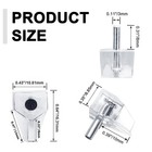 Litoexpe 20 Pcs Clear Shelf Support Pegs 3mm 3mmx15mm  20pcs