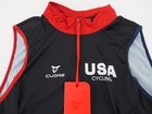 New  Cuore Women s Silver Splash Cycling Wind Vest Large Usa Cycling Custom