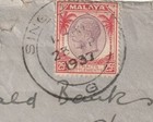 Malaya Straits Settlements 1937 Kgv 25c Singapore To London Cover Sg 268 M2037