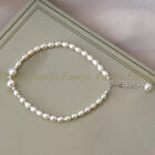 Natural White Freshwater Pearl Anklet Bracelet Beach Barefoot Chain Foot Jewelry