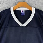 Vintage Champion Football Jersey Mens 56 Blue Blank Athletic Activewear Sports