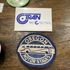 Vintage 1990 Bus   Transit Collectibles Lot Pins Patch Keychain Badge Oregon