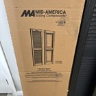 Mid America Louver Vinyl Shutters 14 5in X 64in Black- 1 Pair  New In Box