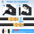 43 Pcs Brass Dot Air Line Fittings Kit Push Lock 2-in-1 Push To Connect Fittings