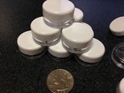 Beauty Containers Empty Plastic Small Cosmetic Jars 3 Ml Gram White Cap 500 5052
