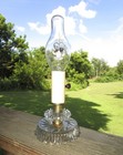 Vtg  Lamp W  Aerolux Style Neon I Love You Heart  flowers Chimney Light Bulb