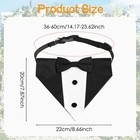 Fzxdfg Formal Dog Tuxedo Collar With Bow Tie Dog Wedding Outfit For Large Dog   
