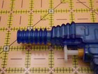 Vintage Space Ray Gun Water Pistol Blue Translucent Plastic Squirt Gun Taiwan