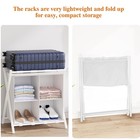 Luggage Rack Folding Suitcase Stand With Storage Space-saving Guest Room