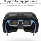 Vr Headset 3d Glasses Universal Virtual Reality Goggles Support Black