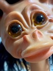 Vint 1960s Thomas Dam Giraffe Troll W black Hair  Amber Eyes  12 5 In  Rare