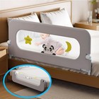 Baby Bed Guard Rail For Toddler - Adjustable Heights  Swing Down 59 Inch