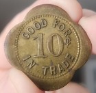 Antique Club Cigar Store 546 Portage St  10 Cents In Trade Token Kalamazoo Mi 