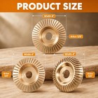 3pcs Wood Shaping Wheel With Reducer Bushings For 4 4 5 Inch Grinder