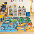 Kids Car Play Rug 3x4 Road Traffic Playmat Washable Non Slip City Track Carpet