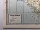 1947 Antique Central America Atlas Map - Vintage Hammond s Library World Atlas