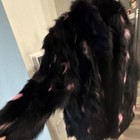 Vintage Fur Boutique Denver Black Pink Fox Fur Coat Size M Luxury Outerwear
