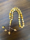 Vintage Butterscotch Amber Style Tasbih 33 Prayer Beads Islamic Misbaha Rosary G