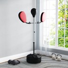 Boxing Bag With Stand  Adjustable Height Punching Speed Bag With 2 Target Arms  