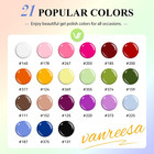 24 Pcs Gel Nail Polish Set  21 Colors Gel Polish With Base Coat Glossy   Matte T