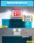 2 Pack Sunco Exit Signs W  Emergency Lights 2 Adjustable Led Lights Backup Btry