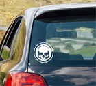 Skull Cut Vinyl Decal  1 Car Truck Window Sticker Skeleton Sticker