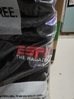 Vintage Espn The Magazine Fleece Pullover Jacket Xl Mens Black 1 4 Zip Mock Neck