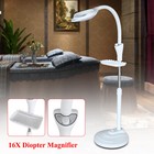 16x Diopter Led Magnifying Floor Stand Lamp Magnifier Facial Light For Spa Salon