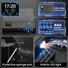 Gun Safe 3 Ways Biometric Pistol Safe With Lcd Display Of Temperature Humidit   