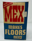 Mex Floor Cleaner And Bleach Cardboard Full  Box Advertising Prop Nos Mcm Vtg