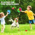 Family Catch Ball Game Set Paddle Toss Toy With 4 Discs 4 Ball For Outdoor   Ind