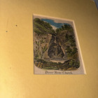 Antique Matted Print  Dover Stone Church New York Ny History - Genealogy